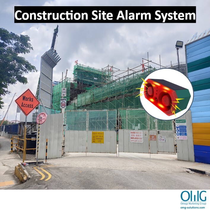 EA093 - 130db Motion Detection Anti-Theft Intruders Alarm Light for Construction Site Applicable to COnstruction Site