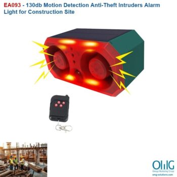 EA093 - 130db Motion Detection Anti-Theft Intruders Alarm Light for Construction Site Main Page