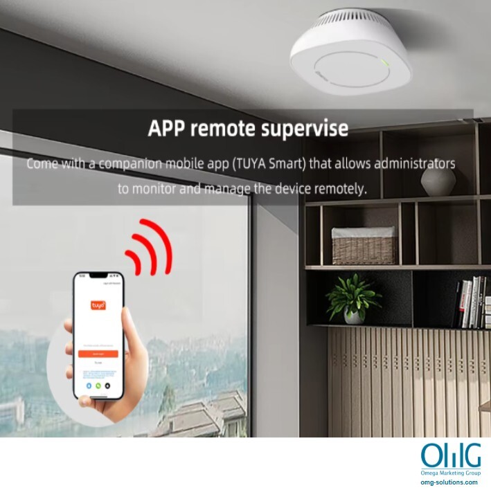 EA095 - Wifi Vape Detector PM2.5 Electronic Cigarette Detector For School Use App Remote Supervision