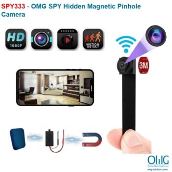 SPY333 - OMG SPY Hidden Magnetic Pinhole Camera