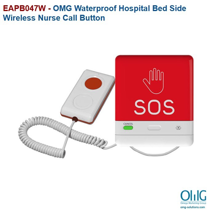 EAPB047W - OMG Waterproof Hospital Bed Side Wireless Nurse Call Button Main Page