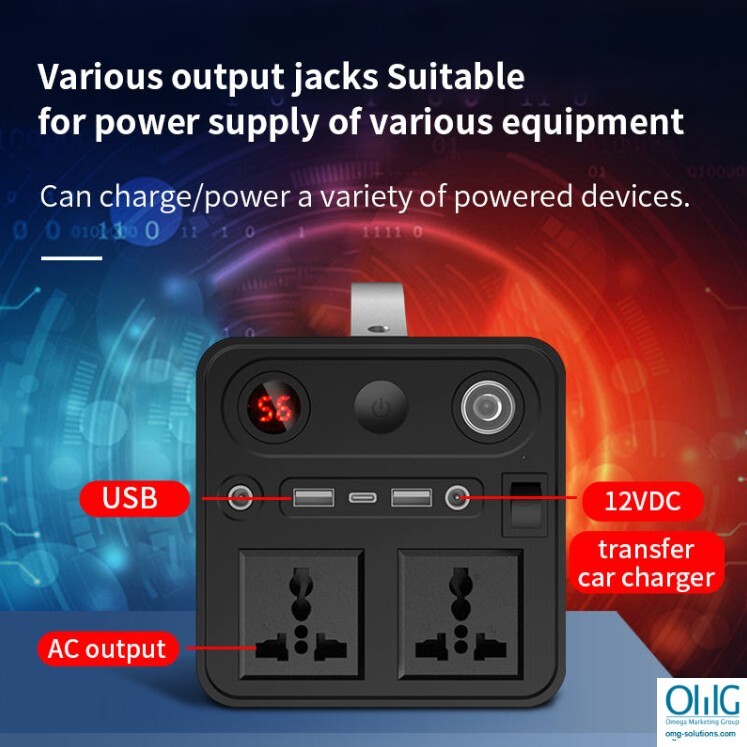 VSA002 - Portable Outdoor - 300W Power Station 90000mAh Battery Power Generator Various Output Jacks