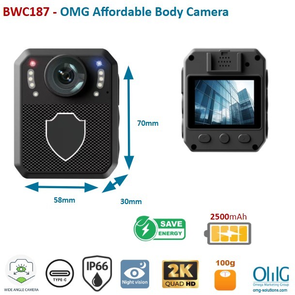 BWC187 - OMG Affordable Body Camera
