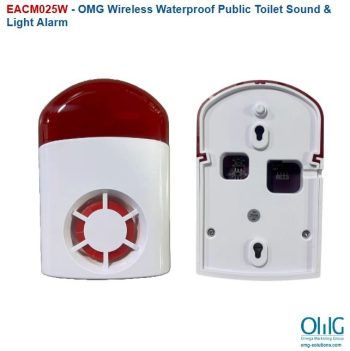 EACM025W - OMG Wireless Waterproof Public Toilet Sound & Light Alarm