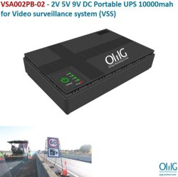 VSA002PB-02 - 2V 5V 9V DC Portable UPS 10000mah for Video surveillance system (VSS)