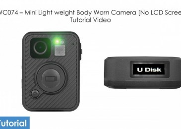 BWC074 Mini Lightweight Body Worn Camera with no LCD screen tutorial